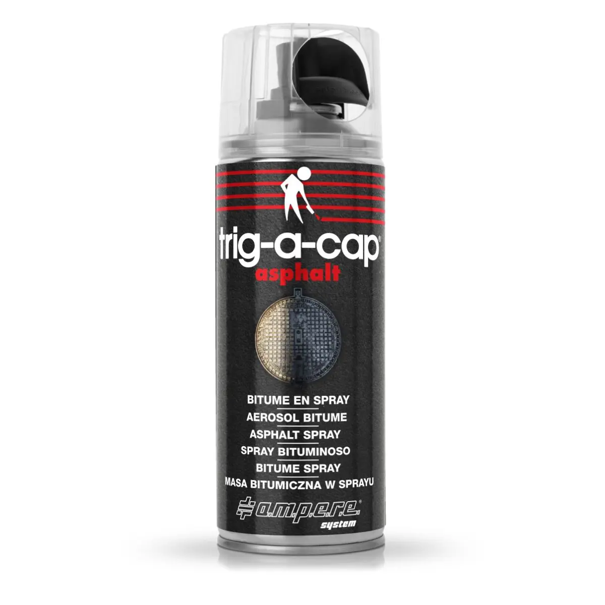 Bitumen-Dichtungsspray Trig-a-Cap Asphalt, 400 ml netto schwarz 12 Stück