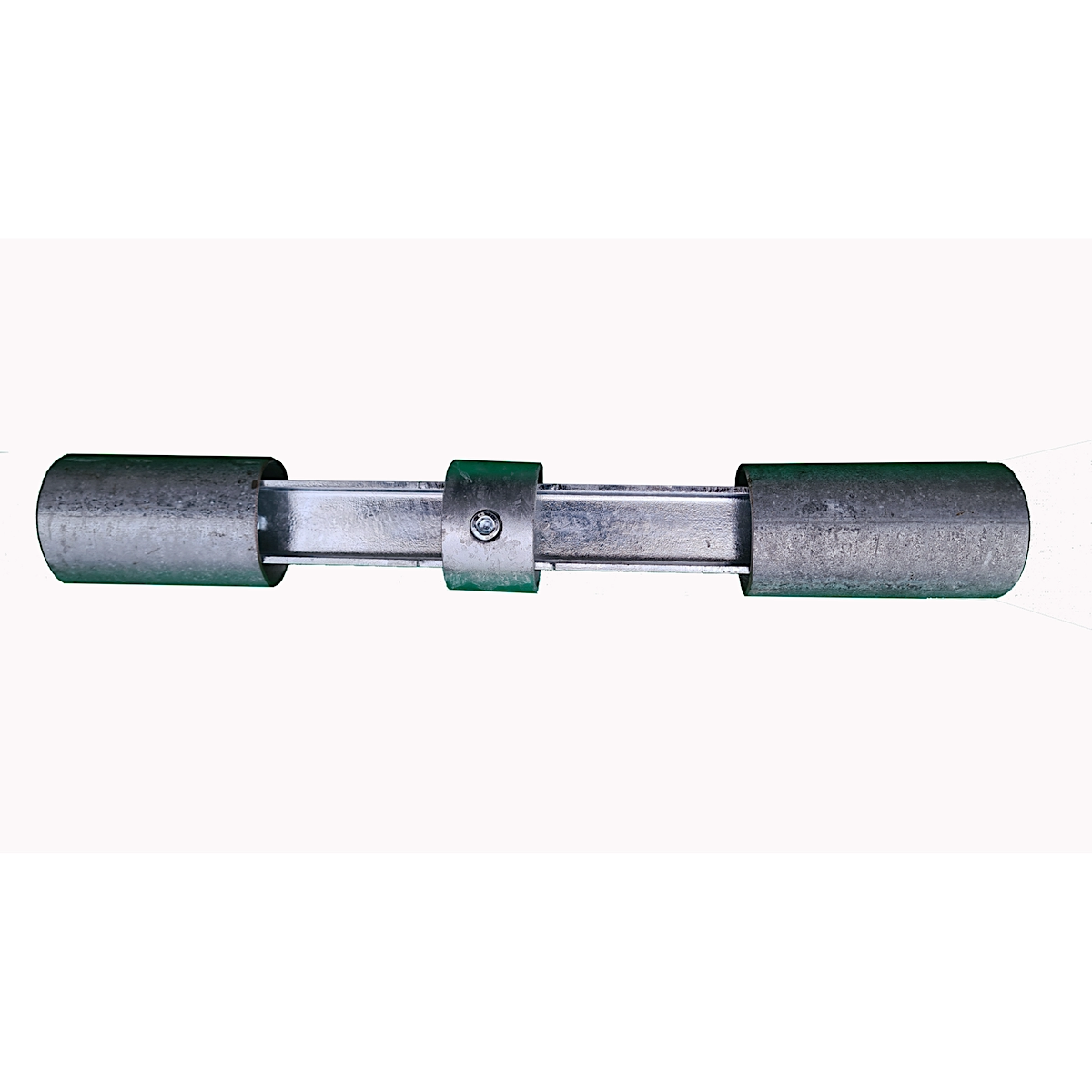 Rohrclip - Rohrverbinder mit Stahlmittelring, für Pfosten ø 60 mm, L 260 mm