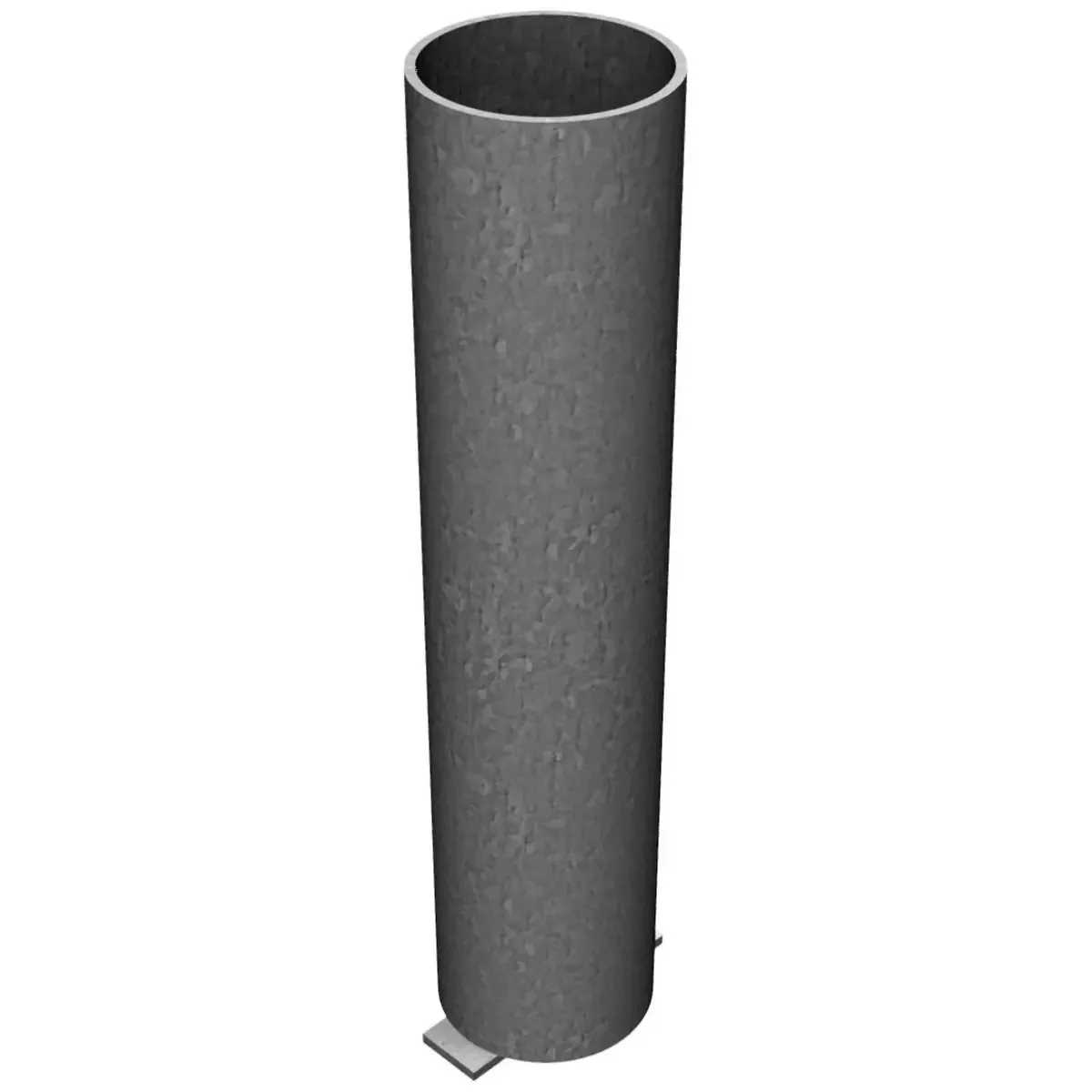 Bodenhülse für herausnehmbare Absperrpfosten Stahlrohr Ø 76 x 2,5 mm mit Dreikantverschluss