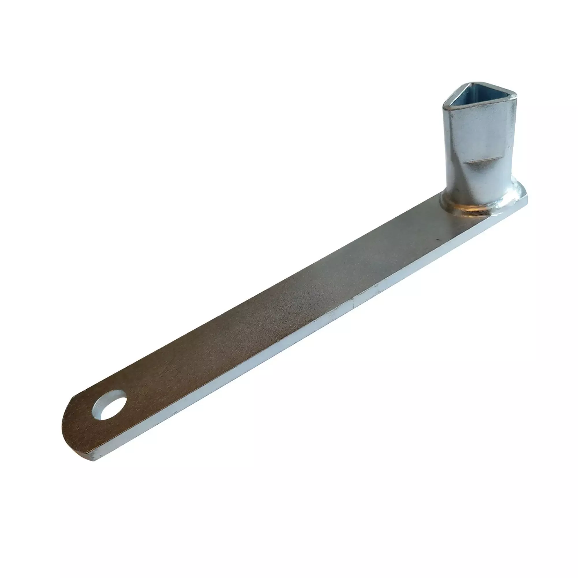 Dreikant-Kombi-Schlüssel aus Temperguss, Länge: 185 mm, Seitenlänge ca. 19 mm +/- 1 mm, DIN 3223