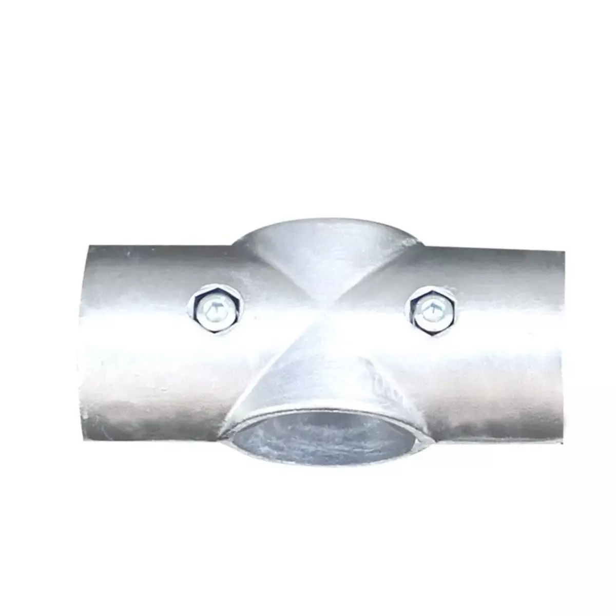 Aluminium-Kreuzstück für Barrieren Stahlrohre Ø 60 mm
