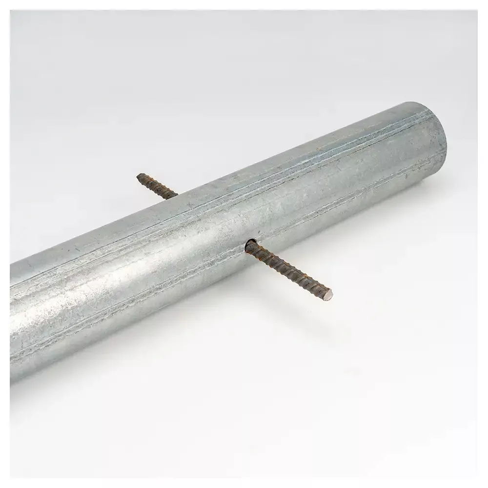 Rohrpfosten aus Stahl, ø 76 mm, Wandstärke 2,9 mm, Länge 3.250 mm, nach IVZ S432