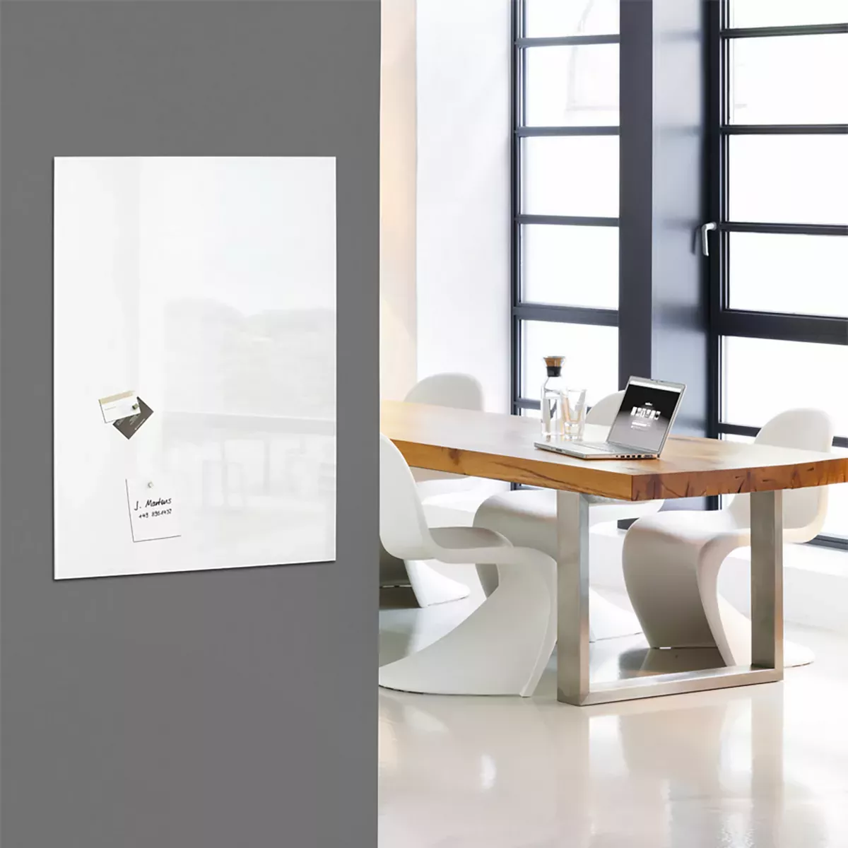 SIGEL Artverum Glas-Magnettafel super-weiß glänzend 120x90 cm