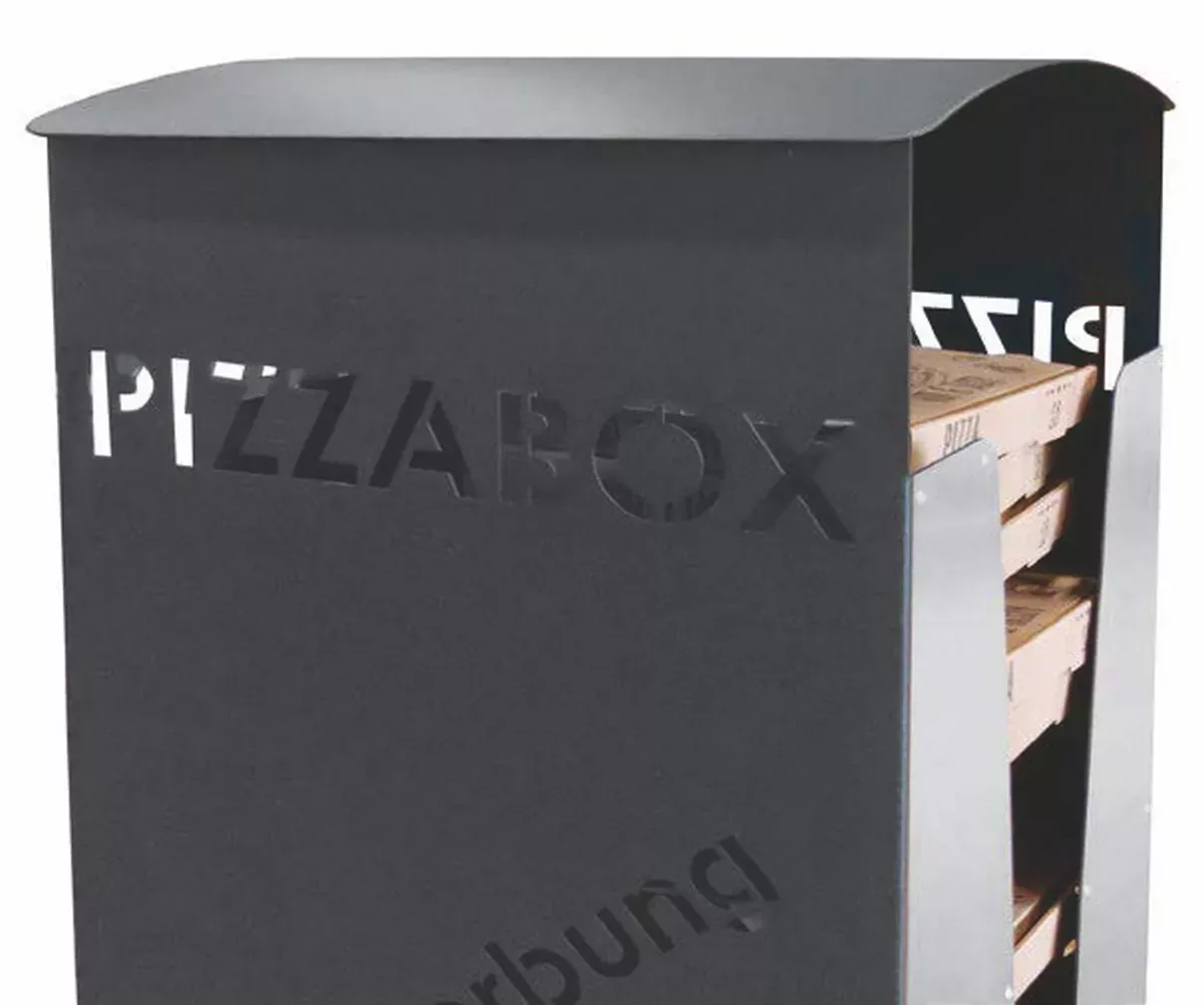 Abfallbehälter Pizzabox-Sammler, für bis zu 20 Pizzakartons